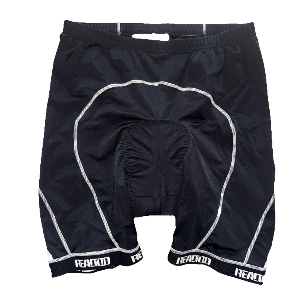 Realtoo Men's Size XXXL 3XL Black White Padded Cycling Biking Shorts